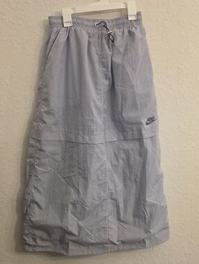 NWT! Nike Light Gray/Blue Athletic Maxi Skirt